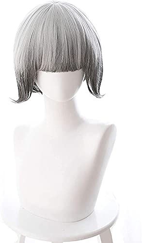 HOWGARI Anime Coser Wig Online-Spiel Identität V Mechaniker Tracy Reznik Cosplay Perücken Grau Kurze Synthetik Haar Halloween Party Play Spiel (Grau) (Farbe: Grau) von HOWGARI