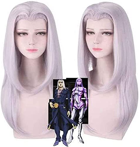 HOWGARI Anime Coser Wig Perücke Anime Leone Abbacchio JoJo' s Bizarre Adventure Cosplay Comic - Con mal Halloween Party Karneval Erwachsene Fans Anime (lange Haarperücke) von HOWGARI