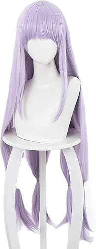 HOWGARI Anime Coser Wig Prinzessin Suyeris Cosplay Perücke Frauen lila 39 Zoll lang Kostüm gerade Perücken Synthetische Pontins Haar mit Kappe Halloween Party von HOWGARI