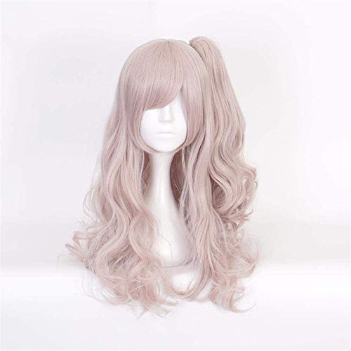 HOWGARI Wig Anime Cosplay Anime Cosplay Perücken Mädchen Frontline UMP45 und UMP9 Lange lockige diagonale Pony Perücke Cosplay Party Perücken + Perückenkappe KEEBON von HOWGARI