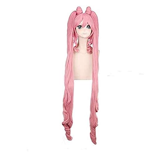 HOWGARI Wig Anime Cosplay Anime Sailor Moon Chibiusa Perücke Cosplay Kostüm Sailor Chibi Frauen Rosa Kunsthaar Halloween Party Rollenspiel Perücken,1 KEEBON (Color : 1) (Color : 1) von HOWGARI