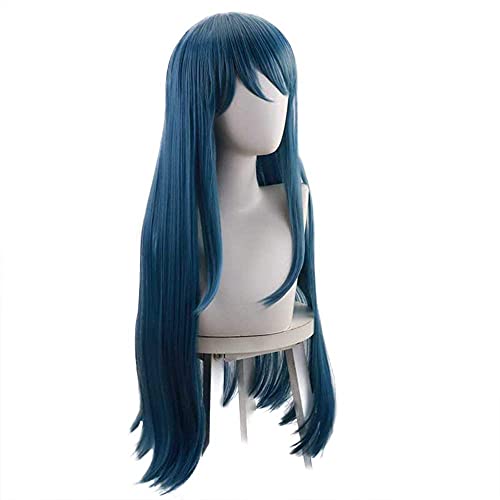 HOWGARI Wig Anime Cosplay Damen Maizono Sayaka Cosplay Perücke langes blaues Haar for Halloween-Kostüm (Blau) von HOWGARI