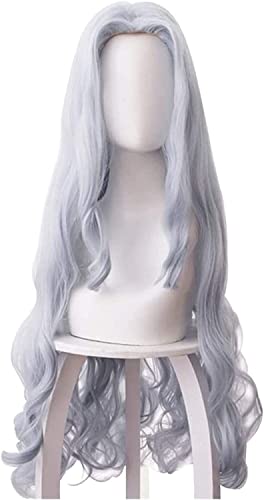 HOWGARI Wig Anime Cosplay My Hero Academia Eri Cosplay Perücken Halloween Grau-Blau Langes Lockiges Haar Anime Cosplay Perücken KEEBON von HOWGARI