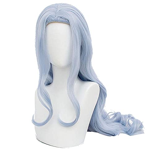 HOWGARI Wig Anime Cosplay Soyusunny Lange Grau Blau Eri Cosplay Perücken for Frauen Mädchen Halloween Party Japanische Charaktere von HOWGARI