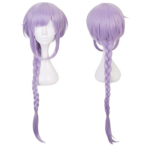 HOWGARI Wig Anime Cosplay Synthetische Cosplay-Perücke, Lange, hellviolette Kostümperücken for Erwachsene Frauen von HOWGARI