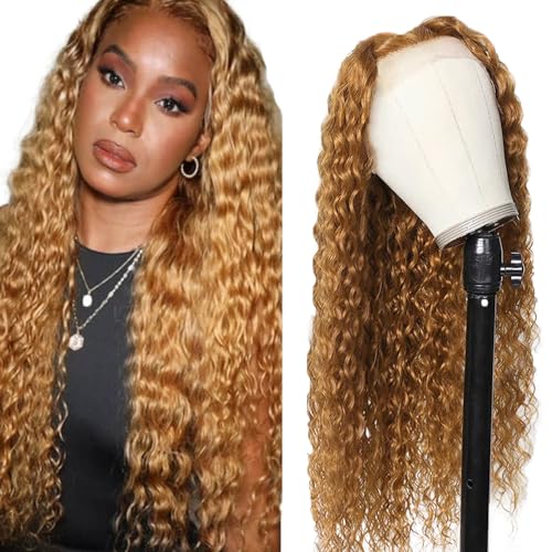 Hxxcoup Perücke Blonde Human Hair Wig Lace Wig Perücke Damen 13x1 T Part Wig Perücke Damen Echthaar Blonde Wig Menschenhaar Perücken with Baby Hair Swiss Lace Brazilian Remy Hair 24 Zoll von HOWGARI