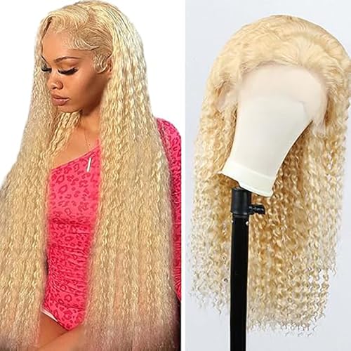 Hxxcoup Wig Human Hair Perücken Damen Echthaar Curly Wave Blonde Perücken 13x1 Lace Frontal Wig Glueless Wig 613 Perücken Transparent Swiss Lace Grade 8A 100% Brazilian Remy Hair 32 Zoll Hxxcoup Wig Human Hair Perücken Damen Echthaar Curly Wave Blonde Perücken 13x1 Lace Frontal Wig Glueless Wig 613 Perücken Transparent Swiss Lace Grade 8A 100% Brazilian Remy Hair 32 Zoll von HOWGARI