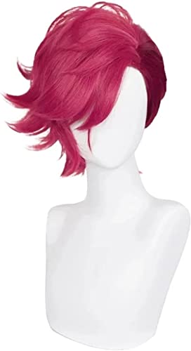 SEIZIS Wig Anime Cosplay Arcane Vi Cosplay Wig Short Heat Resistant Synthetic Hair Woman Man Role Play Wigs von HOWGARI