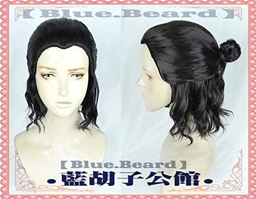 SEIZIS Wig Anime Cosplay Jon Snow Cosplay Perücke EIN Lied von EIS und Feuer Night's Watch Schwarze gewellte Haarperücke Männer schwarz lockiges Synthetisches Haar von HOWGARI