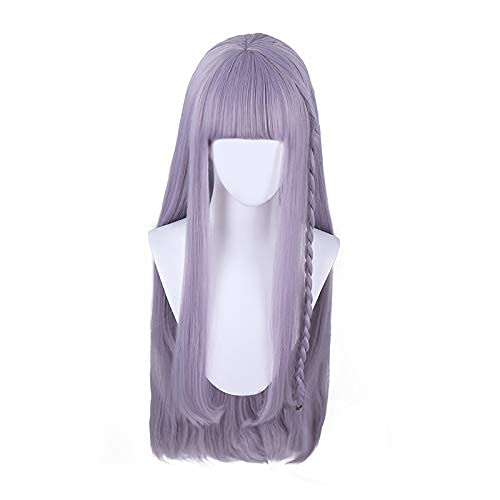 SEIZIS Wig Anime Cosplay Mioda Ibuki Perücke Cosplay Anime Perücke for Danganronpa Cosplay Perücke for Frauen Lang Schwarz mit gratis Perückenkappe von HOWGARI