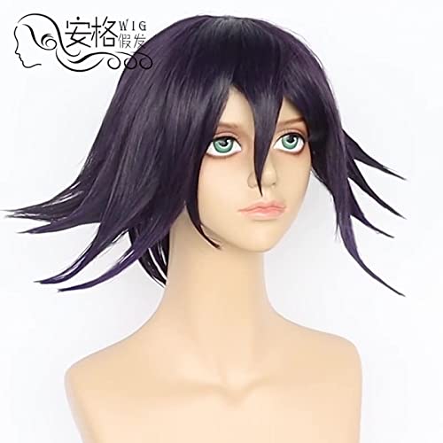 SEIZIS Wig Anime Cosplay New-Ballistic V3 Wangma schwarz gemischt lila Big Flip cos Anime Perücke Frog Blown Mayu von HOWGARI