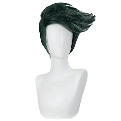 SEIZIS Wig Anime Cosplay Rohan Kishibe Cosplay JoJo Bizarre Abenteuer Cosplay dunkelgrüne Perücke Cosplay Anime Cosplay Hitzebeständige synthetische Perücke Halloween SEIZIS Wig Anime Cosplay Rohan Kishibe Cosplay JoJo Bizarre Abenteuer Cosplay dunkelgrüne Perücke Cosplay Anime Cosplay Hitzebeständige synthetische Perücke Halloween von HOWGARI