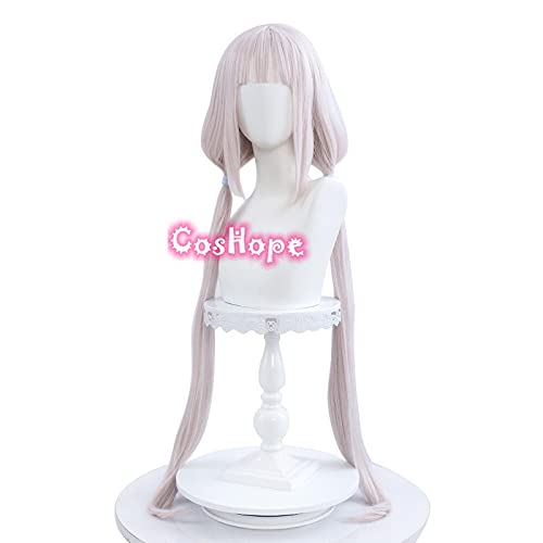 SEIZIS Wig Anime Cosplay Vanille Cosplay Nekopara Cosplay Frauen 100 cm lang gerade Rosa Perücke Cosplay Anime Cosplay Perücke Hitzebeständige synthetische Perücken von HOWGARI