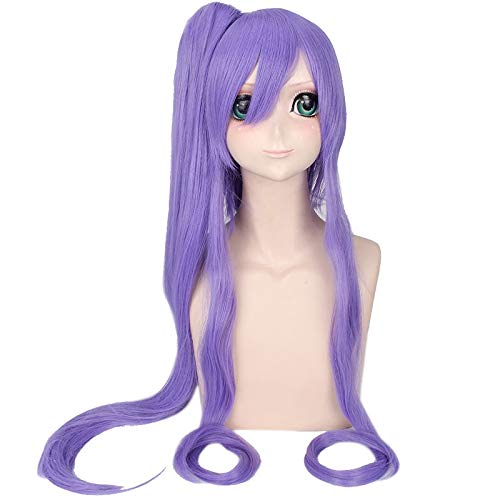 SEIZIS Wig Anime Cosplay Vocaloid Gakupo Lila Lange Pferdeschwanz Perücke Cosplay Kostüm Hitzebeständige synthetische Haare Männer Frauen Party Cosplay Perücken von HOWGARI