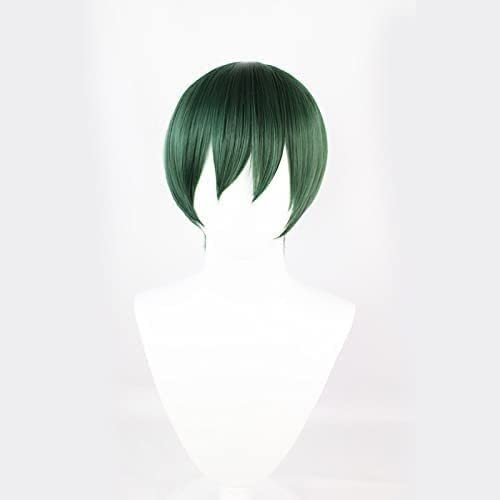 SEIZIS Wig Anime Cosplay Zauber zurück in den Kampf Anime-Charakter Perücke Zenin MEI Cos Perücke zweiter Klasse dunkelgrün Flauschiges kurzes Haar dunkelgrün von HOWGARI