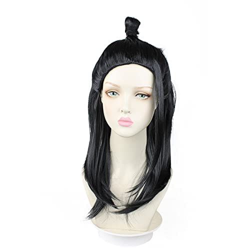 SEIZIS Wig Anime Cosplay Zauber zurück in die Schlachtrolle Perücke Sommeröl Jay Rückenkopf rückwärts Rollenmodelle Cosplay Schwarze Perücke Großhandel Schwarz von HOWGARI