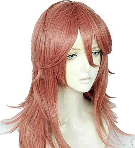 Uearlid Wig Anime Cosplay Angel Devil Cosplay Perücke Anime Chainsaw Man Cosplay dunkelorange hitzebeständige Kunsthaarperücken + Perückenkappe von HOWGARI