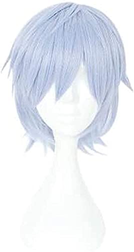 Uearlid Wig Anime Cosplay Anime Cosplay Perücke DAS TUE ICH Lish7 yotsuba Tamaki blau Kurze Haare Comic- Con Weihnachten Karneval Halloween Party tägliche Leben männer und Frauen modeperücke von HOWGARI