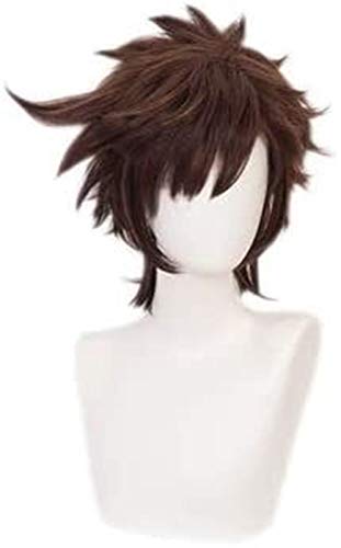 Uearlid Wig Anime Cosplay Anime Cosplay Perücke JoJo' s Bizarre Adventure Joseph Joestar Brown Kurzhaar Comic- Con Christmas Carnival Halloween Party Alltag Leben Männer und Frauen Mode Perücke Flüge von HOWGARI