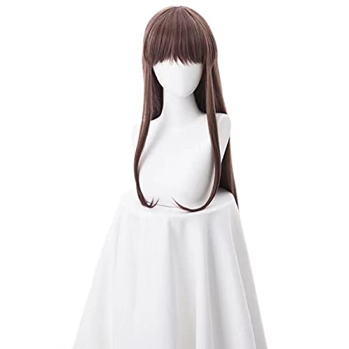 Uearlid Wig Anime Cosplay Anime Fruits Korb Thru Toru Brown Long Perücke Cosplay Kostüm Hitzebeständige Synthetische Haare Frauen Cosplay Perücken Halloween von HOWGARI