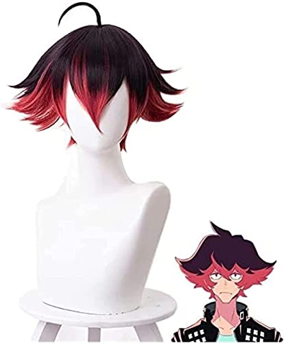 Uearlid Wig Anime Cosplay Anime Promare Gueira Kurze Perücke Cosplay Kostüm Hitzebeständige Kunsthaar Männer Party Cosplay Perücken von HOWGARI