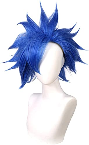 Uearlid Wig Anime Cosplay Anime SK8 The Infinity Adam Shindo Ainosuke Cosplay Perücke Blau SK Acht Kurze Perücke Hitzebeständige Faserhaare + Perückenkappe Männer Frauen von HOWGARI
