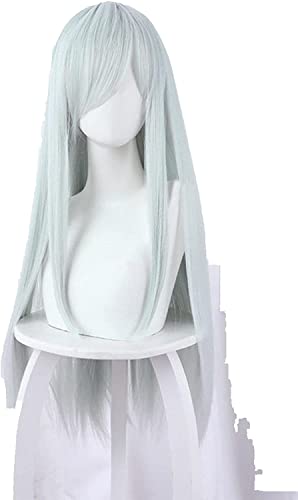 Uearlid Wig Anime Cosplay Anime-Zellen bei der Arbeit! Cosplay Perücke Weiße Blutzellenperücke Frauen Lange Blaue Haarzellen bei der Arbeit! Cosplay Perücken Leukozyten Haar Halloween von HOWGARI