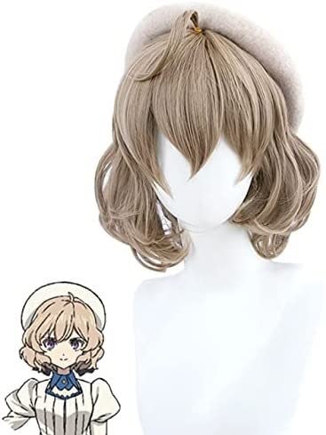 Uearlid Wig Anime Cosplay Anime erfunden Inferenz Cosplay Kotoko Iwanaga Cosplay Perücke Kostüm Hut Frauen Kleid Lolita Kleid L Perücke von HOWGARI
