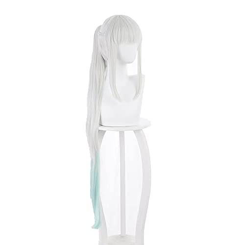 Uearlid Wig Anime Cosplay Game Fate/Grand Order Cosplay Halloween Morgan Cosplay Perücke Fate/Grand Order Morgan Cosplay Perücken Hitzebeständige synthetische Haare von HOWGARI