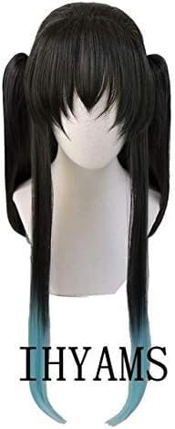 Uearlid Wig Anime Cosplay Tokitou Muichirou Cosplay Perücke Kunsthaar for Erwachsene Halloween China Wie das Bild von HOWGARI