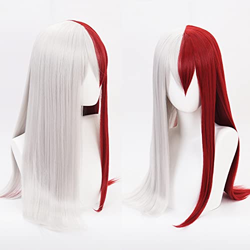 WHBHD Anime Coer Wig. Anime Cosplay Perücke for Meine Held- Akademie SHINSOU Hitoshi Synthetische Perücke mit freier Wig-Kappe von HOWGARI