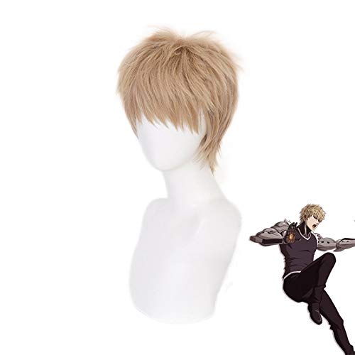WHBHD Anime Coer Wig. Anime. EIN Schlag Mann Genos Kurze Perücke Cosplay Kostüm Hitzebeständige synthetische Haare Männer Perücken QX-203 von HOWGARI