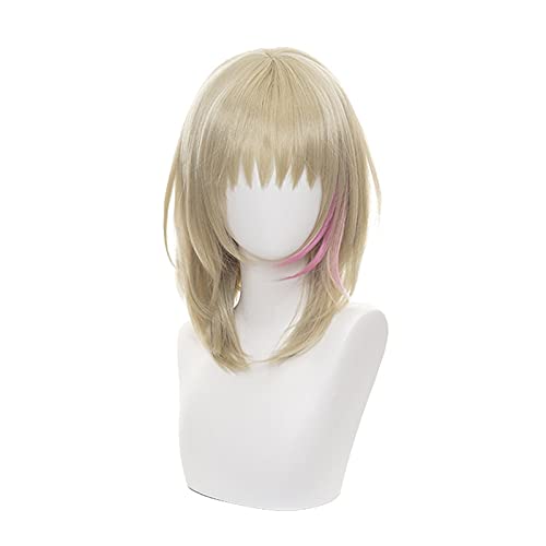 WHBHD Anime Coer Wig. Anime. Ich wundere Eierpriorität RIKA Kawai Cosplay Perücke Kurze hitzebeständige Faserhaarparty Rollenspiel Mädchen Frauen Perücke von HOWGARI