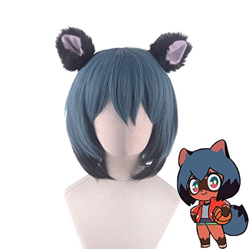 WHBHD Anime Coer Wig. Anime. Marke Kagemori Michiru Frauen Kurzer Perücke Cosplay- Kostüm Brennen Hitzebeständige synthetische Haare Perücken ohne Ohr von HOWGARI