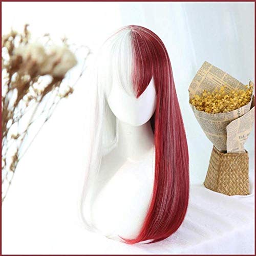 WHBHD Anime Coer Wig. Diözos BOKU Nein Mein Held Akademie SHOTO TODOROKI Izuku Midoriya Cosplay Perücken Frauen Lange Lolita Perücke Eine Größe SHOTO TODOROKI Perücke von HOWGARI