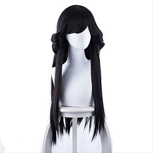WHBHD Anime Coer Wig. Mein Bruder ist Hayakawa Kyoko Natürlich langes schwarzes glattes Haar- böses Mädchen Cosplay Anime Perücke von HOWGARI