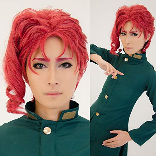 WHBHD Anime Coer Wig. Rote Perücke Anime JoJo ' Bizarre Adventure Kakyoin Noriaki Cosplay Haar Halloween Rollenspiel von HOWGARI