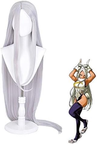 Wig Anime Cosplay Anime Cosplay Perücke Kaninchen Held Miruko Lange Frauen Kunsthaar Boku No Hero Academia Perücken + Kappe von HOWGARI