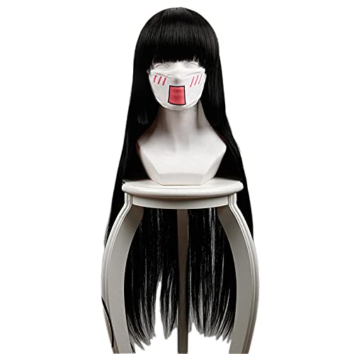 Wig Anime Cosplay Anime Kakegurui Jabami Black Long Perücke Cosplay Hitzebeständige Faserhaare + Perücke Cap Party Girls Frauen Requisiten von HOWGARI