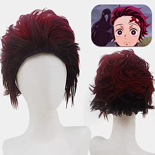 Wig Anime Cosplay Anime Perücke New Ghost Friction Blade Ofentür Holzkohle Cosplay Anime Fälschung von HOWGARI
