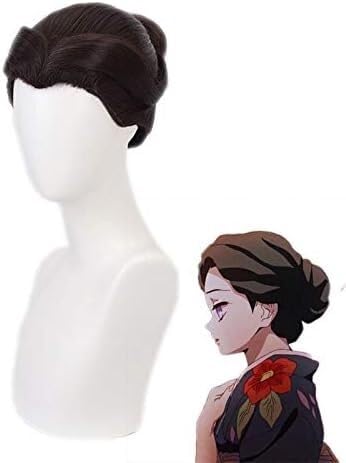 Wig Anime Cosplay Anime Tamayo Perücke mit Dutt Cosplay Kostüm Hitzebeständige Kunsthaar Damen Perücken + Perückenkappe von HOWGARI