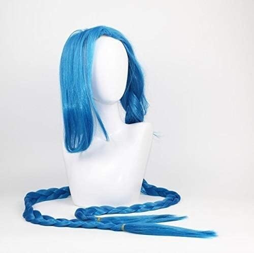 Wig Anime Cosplay Cosplay Jinx Perücken Frauen Blau Doppel Pferdeschwanz Zöpfe Mädchen Langes Haar for Halloween Party Einheitsgröße Jinx Wig Anime Cosplay Cosplay Jinx Perücken Frauen Blau Doppel Pferdeschwanz Zöpfe Mädchen Langes Haar for Halloween Party Einheitsgröße Jinx von HOWGARI