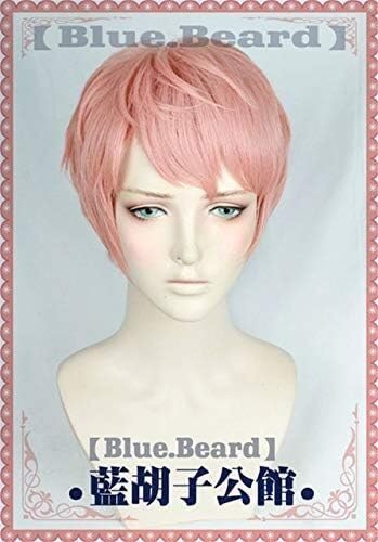 Wig Anime Cosplay Ensemble Stars Itsuki Shuu kurze orange rosa Hochtemperaturfaser-Haar-Cosplay-Kostüm-Perücke + Kappe Itsuki Shuu von HOWGARI