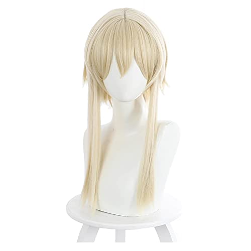 Wig Anime Cosplay Game Genshin Wirkung Lumin Cosplay Perücke Hitzebeständige Synthetische Haarkarneval Halloween Party Requisiten (Size : 1) von HOWGARI