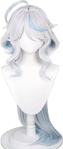 Wig Anime Cosplay Genshin Kaveh Cosplay Wigs Womens Short Braided Halloween Anime Wig + Wig Cap (Size : For Focalors) von HOWGARI