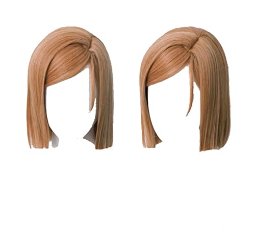 Wig Anime Cosplay Nobara Kugisaki Perücke Cosplay Perücke Braun Halblange glatte Haare Perücken for Frauen Mädchen Damen Anime Halloween Party Kostüm von HOWGARI