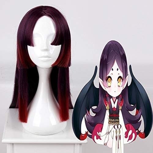 Wig Anime Cosplay Spiel Onmyoji Cosplay Perücken Vampirella Cosplay Hitzebeständige Synthetische Perücken Halloween Karneval Party Frauen Vampire Perücken + Kappe von HOWGARI