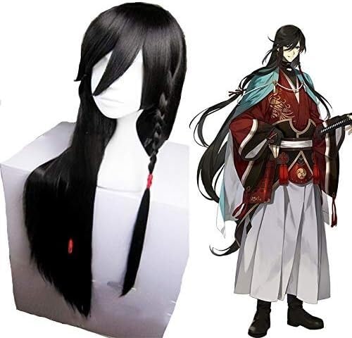 Wig Anime Cosplay Spiel Touken Ranbu Online Cosplay Perücke Izuminokamikanesada Cosplay Perücke Hitze Beständig Synthetische Perücke Halloween Karneval Party Perücke + Kappe von HOWGARI