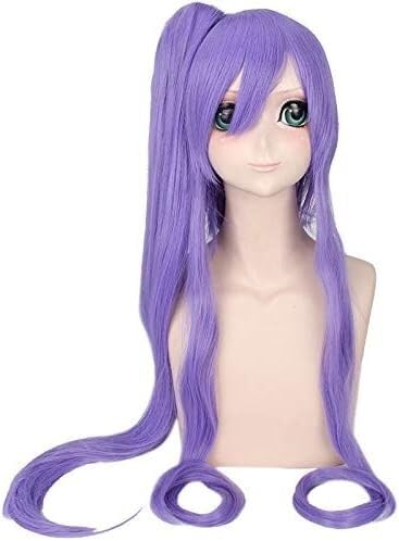 Wig Anime Cosplay Vocaloid Gakupo Lila Lange Pferdeschwanz Perücke Cosplay Kostüm Hitzebeständige Synthetische Haar Männer Frauen Party Cosplay Perücken + Kappe von HOWGARI
