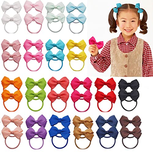 40 stücke 4 CM Baby Mädchen Mini Haarschleifen Krawatten Ripsband Haar Gummiband Pferdeschwanz Halter Haarschmuck für Kleinkinder 40 stücke 4 CM Baby Mädchen Mini Haarschleifen Krawatten Ripsband Haar Gummiband Pferdeschwanz Halter Haarschmuck für Kleinkinder von HOYOO